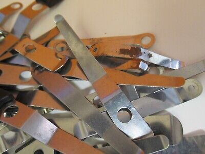 LOT CLIPS ASSORTMENT MICROSCOPE PART AS PICTURED &1E-C-98