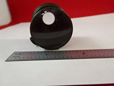 Antique Brass Mounted Lens Microscope Part Optics