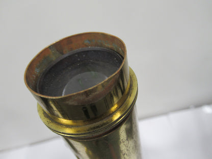 For Parts or repair ANTIQUE BRASS HENRY CROUCH LONDON INCOMPLETE MICROSCOPE #LOB