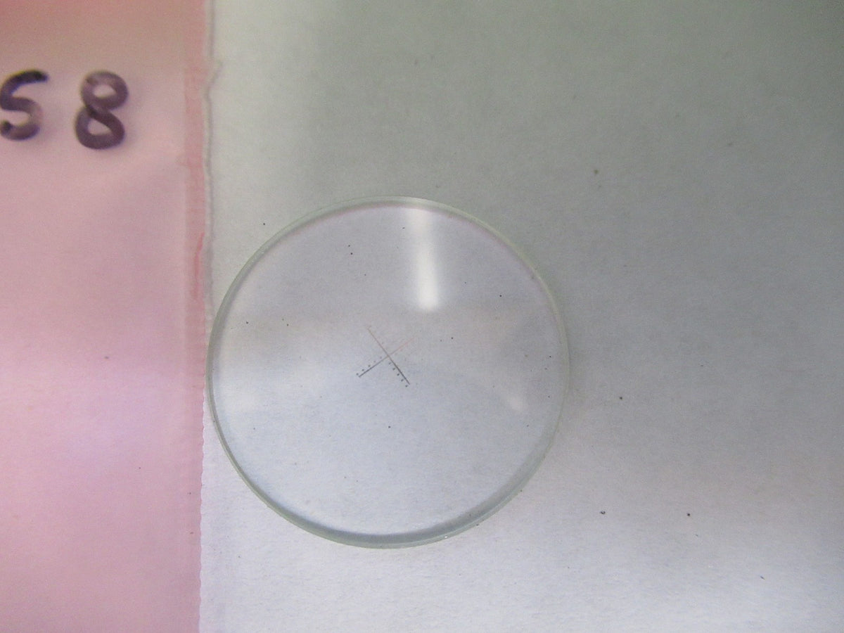 Optical Glass Reticle Micrometer Crosshair Microscope Part