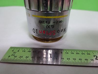 MICROSCOPE PART OBJECTIVE OLYMPUS NEOPLAN 10X DIC JAPAN OPTICS AS IS BIN#Y3-H-05