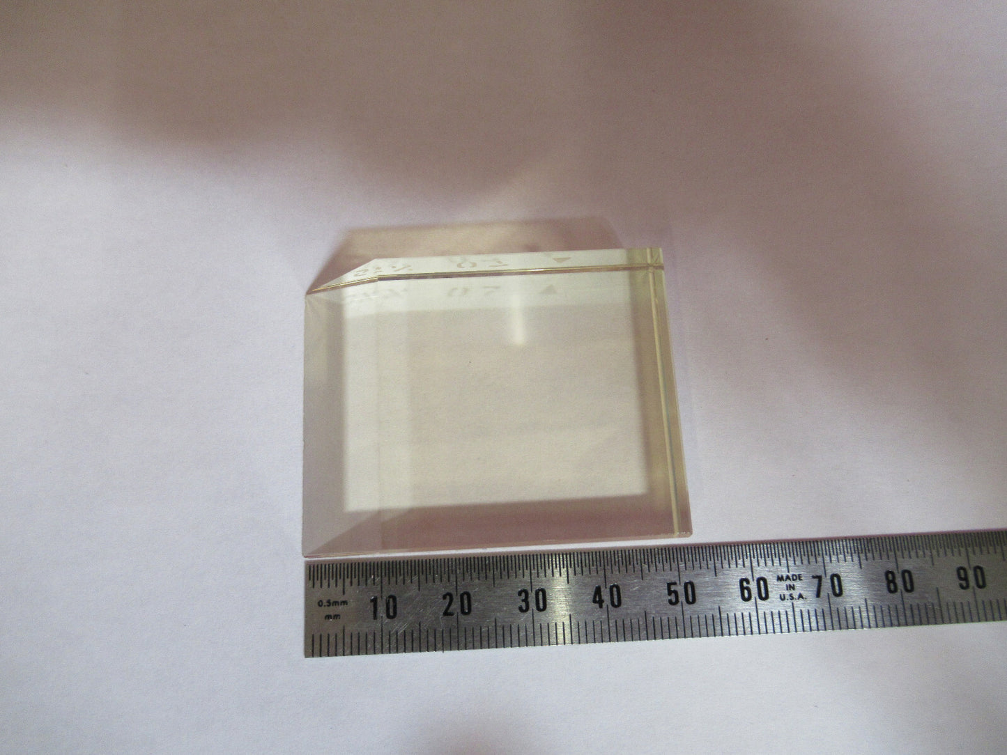 OPTICAL ZERODUR HIGHLY POLISHED TRUNCATED LASER OPTICS  AS PICTURED T1-A-80