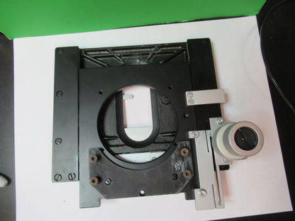 LEITZ WETZLAR LABORLUX XY STAGE TABLE MICROSCOPE PART AS PICTURED G5-A-21