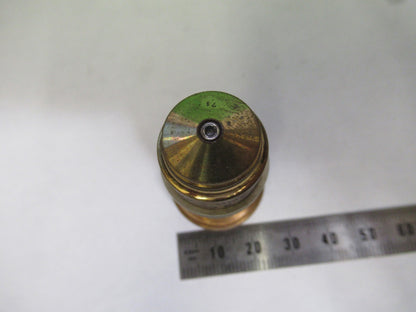 ANTIQUE BRASS OBJECTIVE CARL ZEISS 1902 RARE IRIS OPTICS MICROSCOPE PART W3-C-32