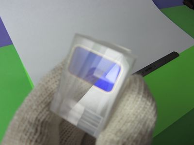 OPTISCHES PRISMASTÜCK KONVEX ?? + BESCHICHTUNG VON LASEROPTIKEN WIE ABGEBILDET BIN#36-19