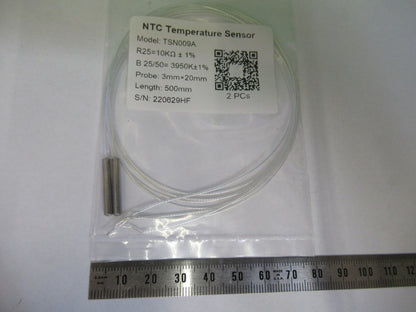 PAIR NTC THERMISTOR TEMPERATURE SENSOR 10000 OHMS  3X20mm AS PICTURED R7-B-73