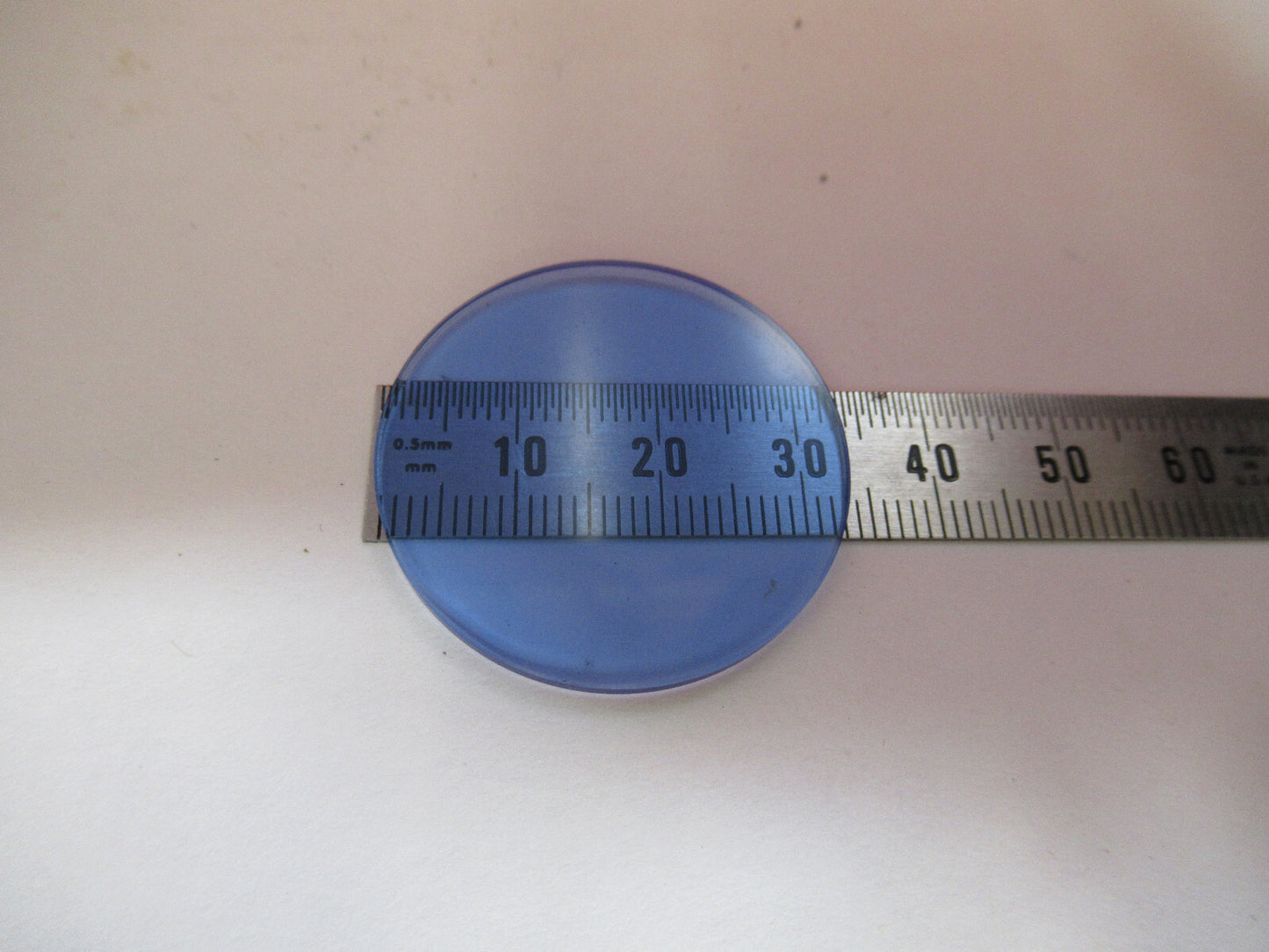 Optical Glass Bausch & Lomb Blue Filter Microscope Part Optics