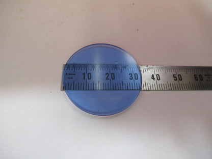 Optical Glass Bausch & Lomb Blue Filter Microscope Part Optics