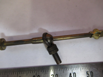 ANTIQUE BRASS ENGLAND RJ BECK SAMPLE HOLDER MICROSCOPE PART AS PICTURED Y2-A-74