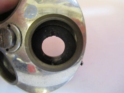 ANTIQUE UNKNOWN NOSEPIECE MICROSCOPE PART AS PICTURED &7B-B-36