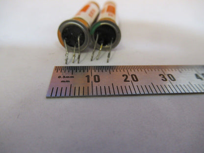 PAIR RARE QUARTZ CRYSTAL 99.992 KHz MIDLAND ROSS FREQUENCY AS PICTURED 1-DT-16