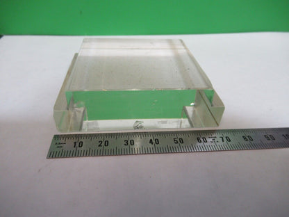 OPTICAL RARE GLASS BLOCK MIL SPEC THICK LASER OPTICS AS PICTURED G7-A-57