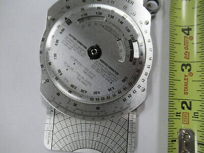 ASA E6B-1 FLIGHT COMPUTER made in Aluminum KOREA very nice AS PICTURED &P1-A-08