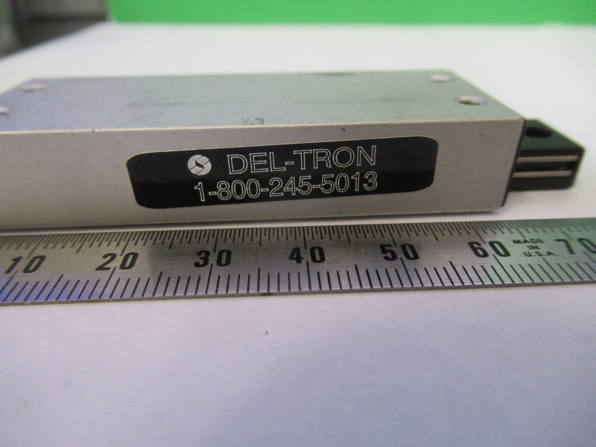 DELTRON SLIDE POSITIONING STAGE GEAR ALUMINUM for optics AS PICTURED &H9-C-04