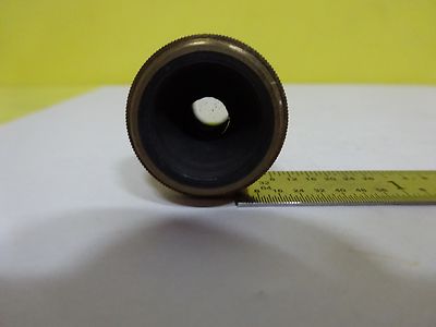 MICROSCOPE PART OBJECTIVE VINTAGE BRASS SPENCER 10X OPTICS BIN#X5-18