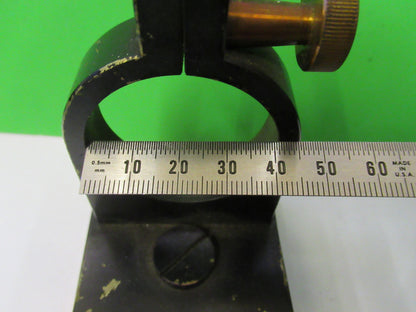 Antique Brass Stage Holder Unknown Rare Collimator Part