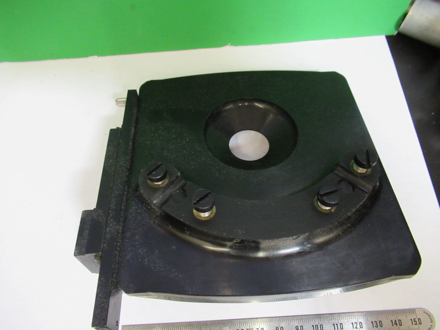 SPENCER AO XY STAGE TABLE CLIPS ANTIQUE MICROSCOPE PART as pic T6-A-69