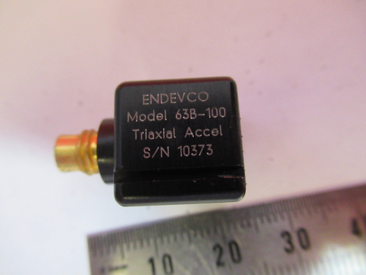 PCB PIEZOTRONICS ENDEVCO 63B-100 TRIAXIAL ACCELEROMETER AS PICTURED X8-B-16