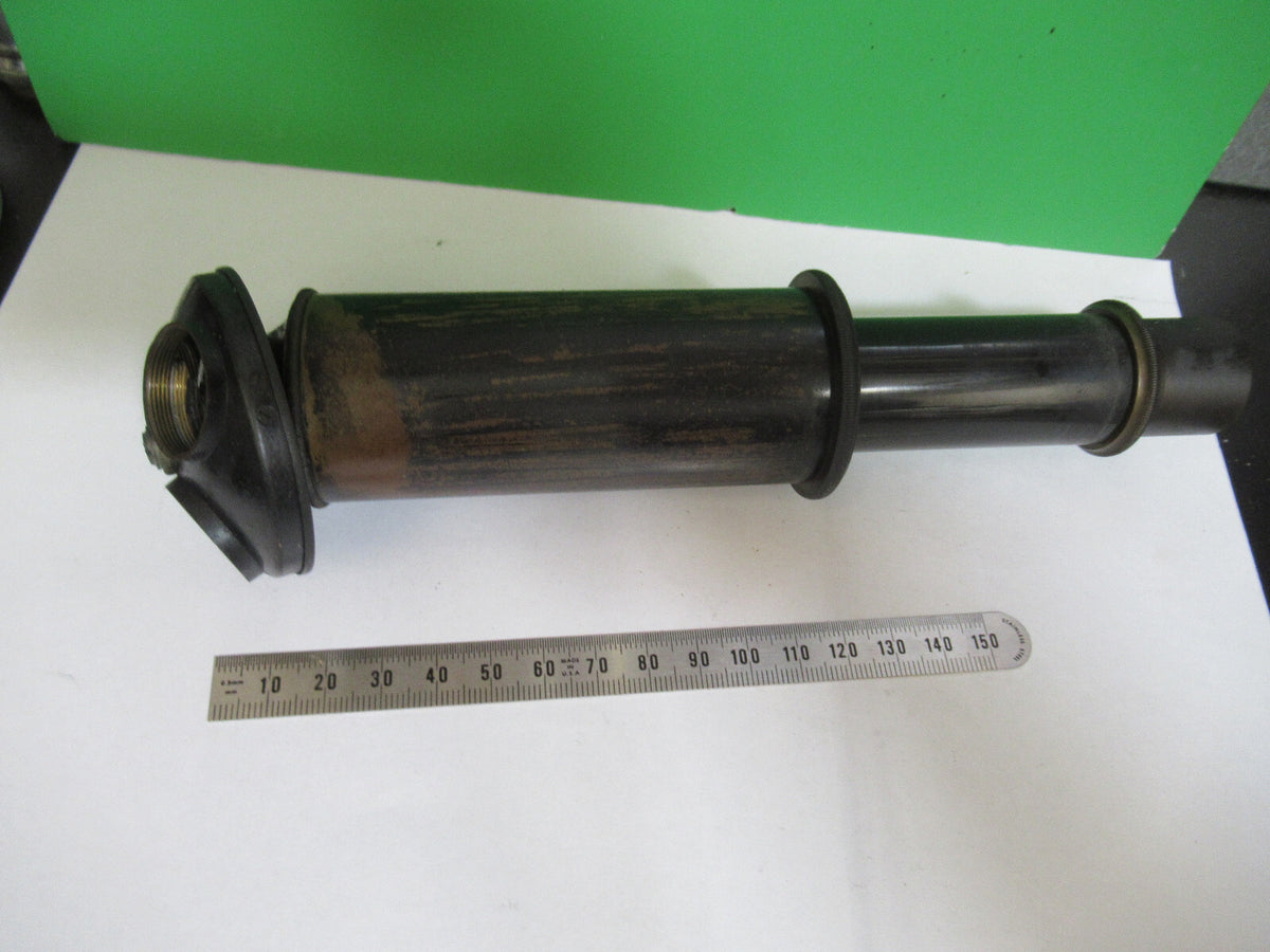 Antique Bausch & Lomb Brass Tubus + Nosepiece Microscope Part