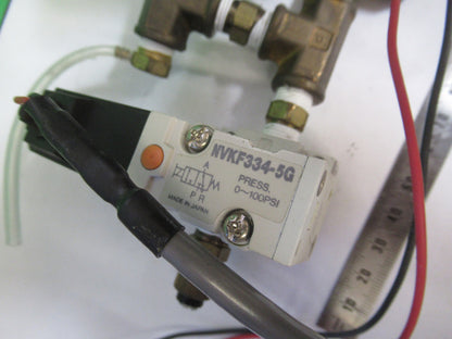 PNEUMATIC AIR SMC JAPAN VALVE ASSEMBLY AUTOMATION ROBOTIC AS PICTURED &83-FT-14