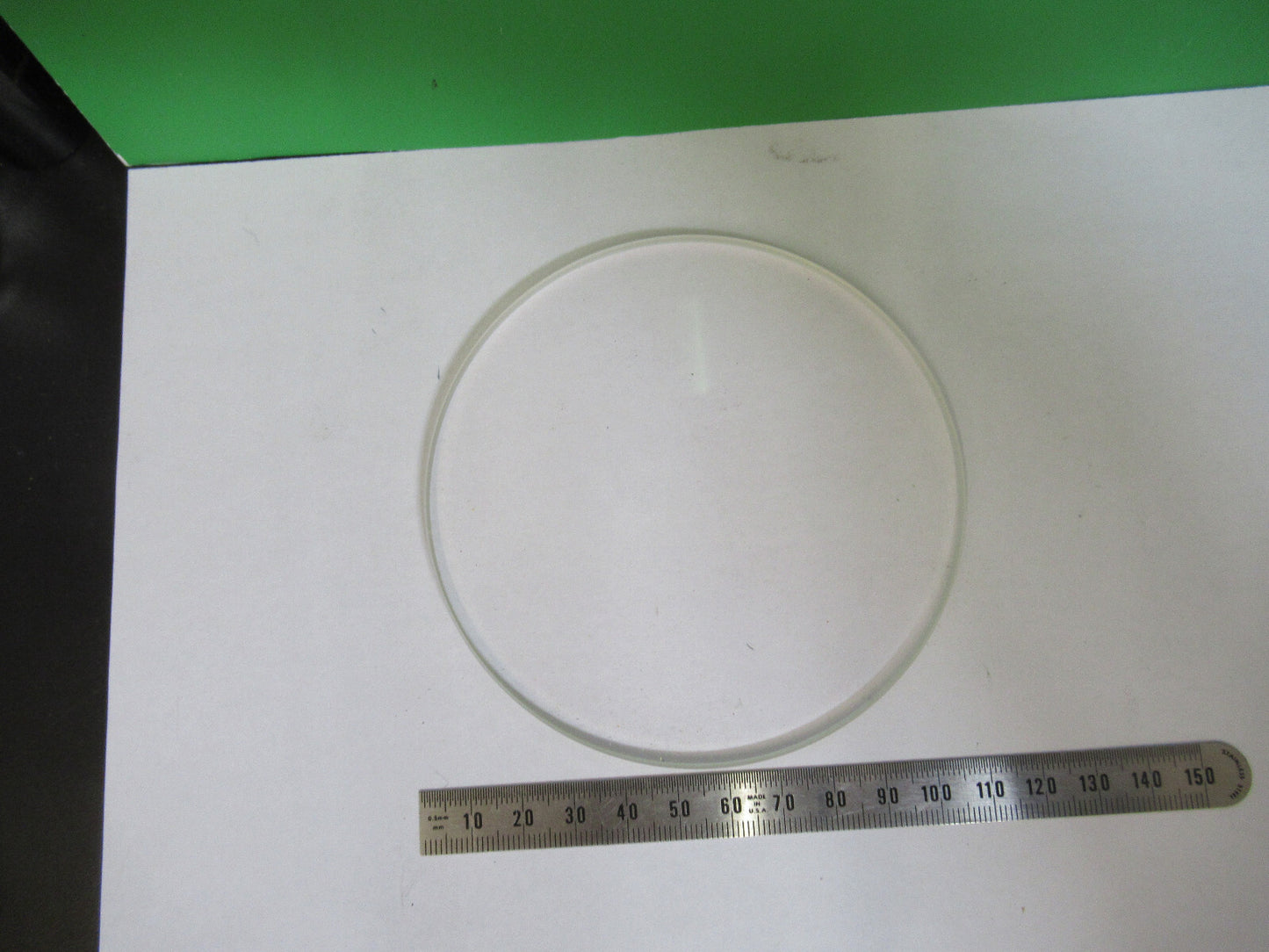 OPTICAL FLAT LARGE BK7 GLASS WINDOW LENS OPTICS AS PICTURED &w9-a-18