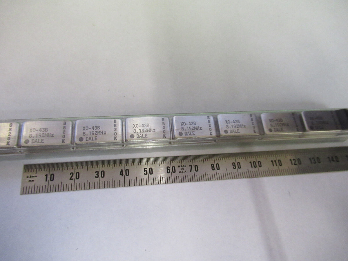 Lot 10 Ea Dale Electronics Quartz Oscillator Frequency 8.192 MHz