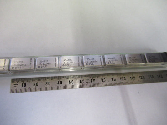 Lot 10 Ea Dale Electronics Quartz Oscillator Frequency 8.192 MHz