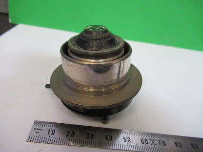 ANTIQUE LEITZ WETZLAR CONDENSER + IRIS OPTIC MICROSCOPE PART AS PICTURED X5-A-15