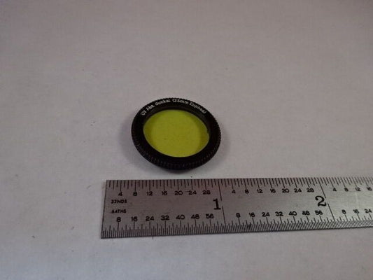 UV ABS. DUNKEL FILTER 25mm EUPHOS OPTICS MICROSCOPE PART AS IS #Z4-A-04