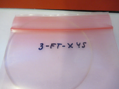 OPTICAL FLAT GLASS ROUND PLATE OPTICS AS PICTURED &3-FT-X45
