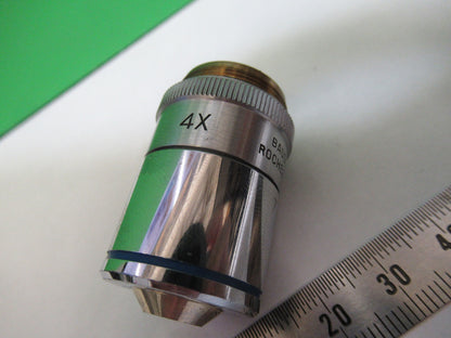 Industrial Bausch & Lomb Objective 4X Lens Microscope Part