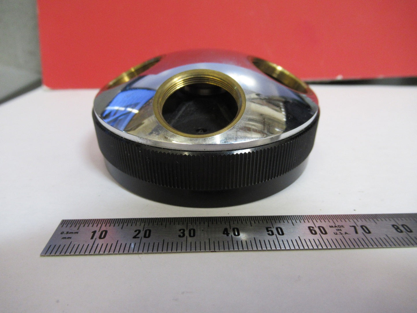 OLYMPUS JAPAN NOSEPIECE MICROSCOPE PART AS PICTURED T8-B-13