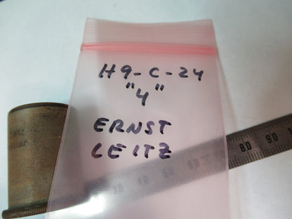 Ernst Leitz Germany Eyepiece "4" Optics Microscope Part