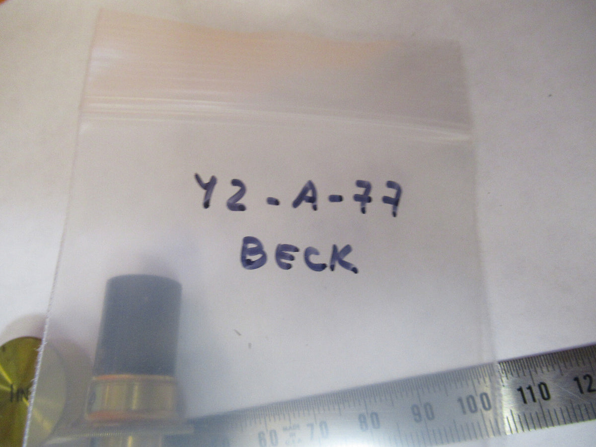 BECK ENGLAND OBJECTIVE LENS ANTIQUE OPTICS MICROSCOPE PART AS PICTURED Y2-A-77