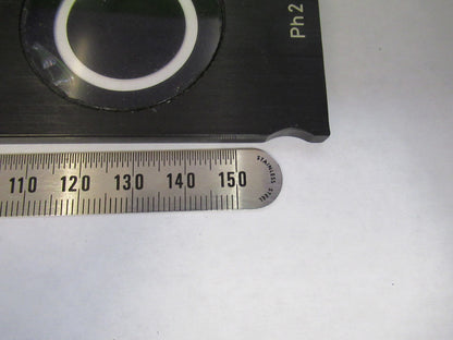 ZEISS GERMANY SLIDE PH1 PH2 [dent] OPTICS MICROSCOPE PART AS PICTURED U8-B-34