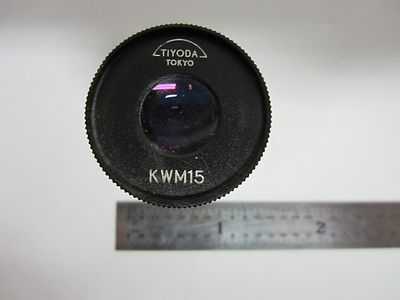 MICROSCOPE PART EYEPIECE TIYODA KWM15 OPTICS AS IS BIN#M7-R-23