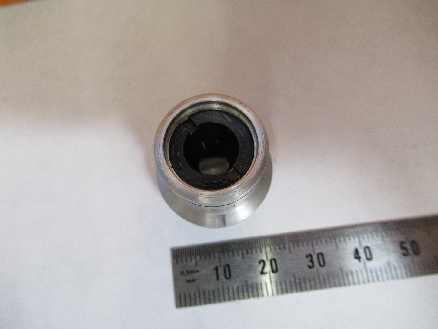 MICROSCOPE INDUSTRIAL OBJECTIVE BAUSCH LOMB 5X FLAT FIELD OPTICS AS IS Y3-A-93