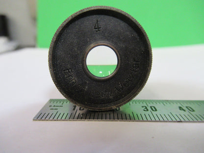 ANTIQUE ERNST LEITZ EYEPIECE "4" GERMANY MICROSCOPE PART AS PICTURED G7-A-74
