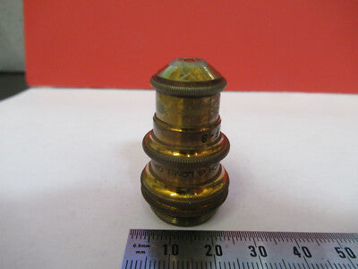 Antique Brass Bausch & Lomb Objective 4mm Microscope Part