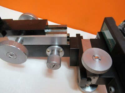HACKER INSTRUMENTS MICROSCOPE XYZ STAGE HEAVY UNIT AS PICTURED &TC-4-B