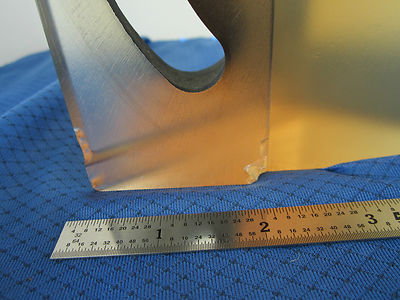 LARGE OPTICAL ZERODUR BLOCK MIL SPEC some chips around it OPTICS  AS IS BIN-OPT
