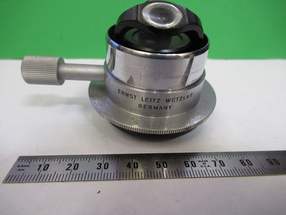 ANTIQUE LEITZ GERMANY CONDENSER + IRIS MICROSCOPE PART AS PICTURED X6-A-117