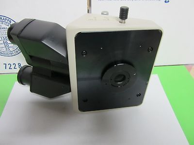 MICROSCOPE PART NIKON JAPAN TRINOCULAR HEAD OPTICS BIN#Q6-06