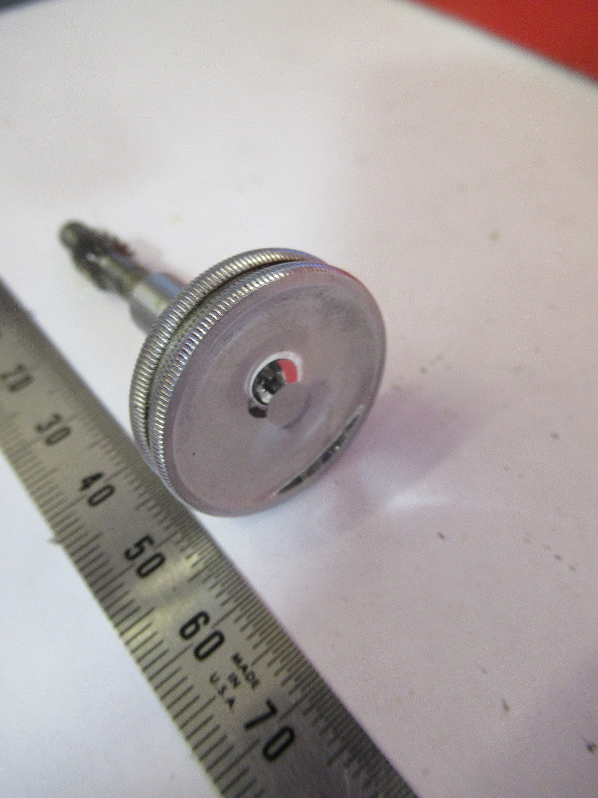ANTIQUE BAUSCH LOMB  CONDENSER KNOB GEAR MICROSCOPE PART AS PICTURED V7-A-49