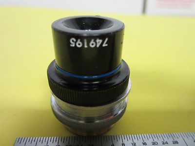 JAPAN OBJECTIVE 4X 749195 MICROSCOPE OPTICS AS IS BIN#A1-T-85