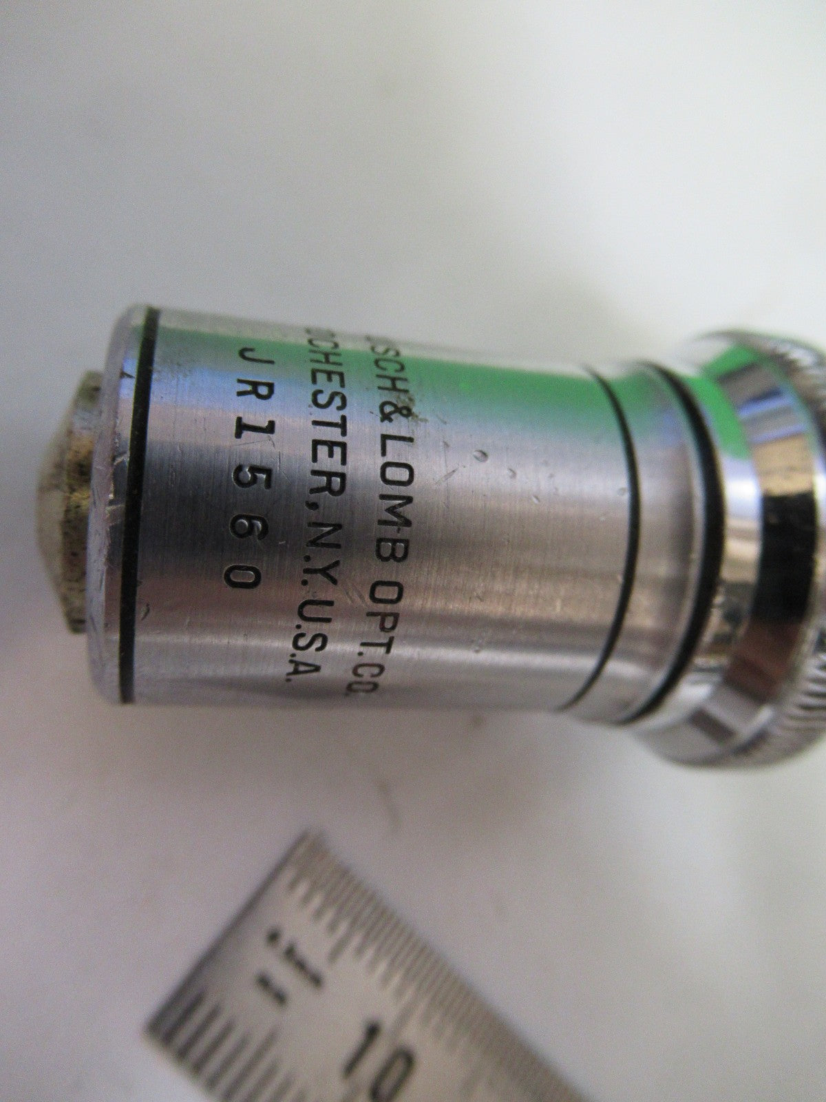 BAUSCH LOMB 75X /215mm OBJECTIVE OPTICS MICROSCOPE PART AS PICTURED T8-B-44