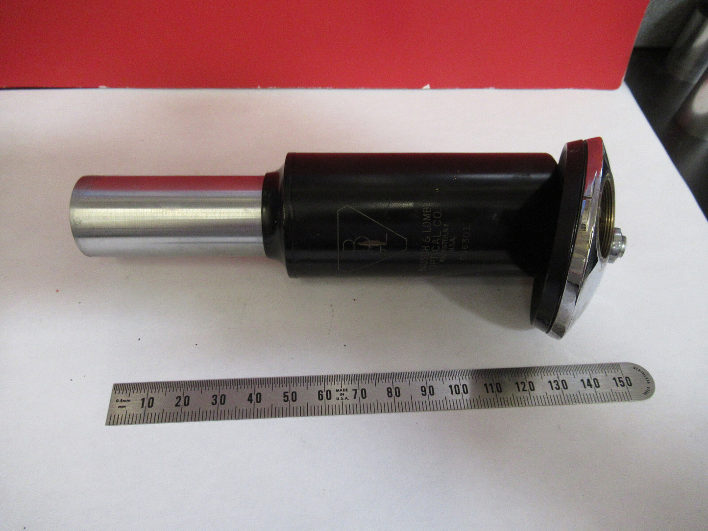 BAUSCH LOMB tubus + nosepiece OPTICS MICROSCOPE PART AS PICTURED T9-A-26