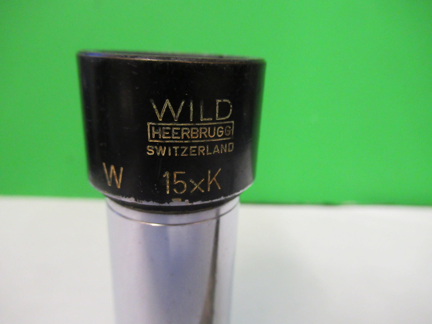 WILD HEERBRUGG 15xK EYEPIECE OCULAR OPTICS MICROSCOPE PART AS PICTURED 82-A-63