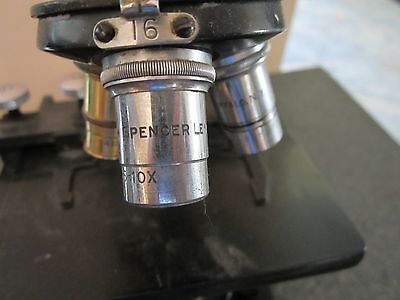 OPTICAL VINTAGE ANTIQUE MICROSCOPE SPENCER BUFFALO AS IS OPTICS #LOBBY