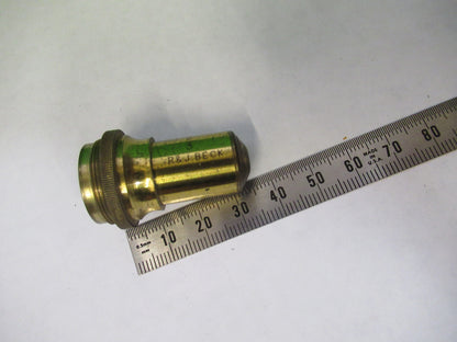 R & J. Beck London Antique Brass Objective Microscope Part